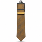 MC Houndstooth - Tie & Pocket Square Set in Gold