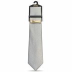 MC Houndstooth - Tie & Pocket Square Set in Gold & Light Blue