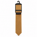 MC Houndstooth - Tie & Pocket Square Set in Gold & Navy