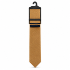 MC Houndstooth - Tie & Pocket Square Set in Gold & Navy