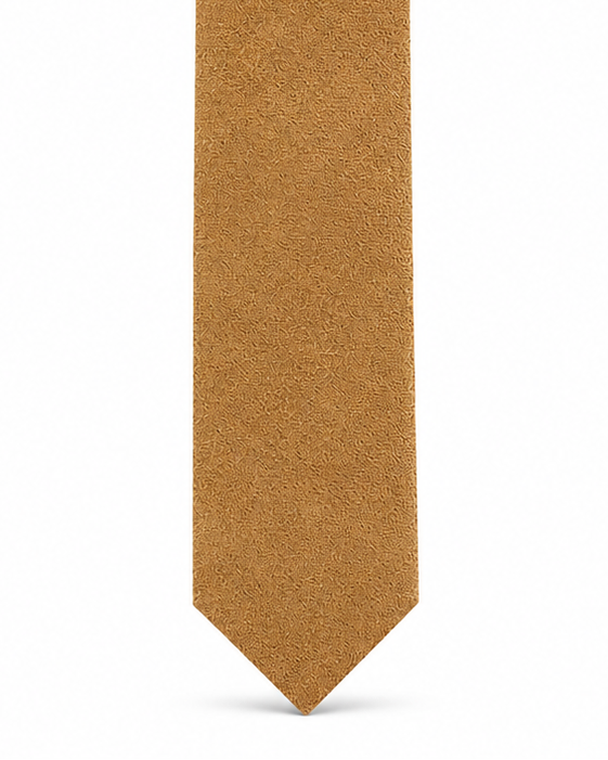 MC Houndstooth - Tie & Pocket Square Set in Gold & Navy