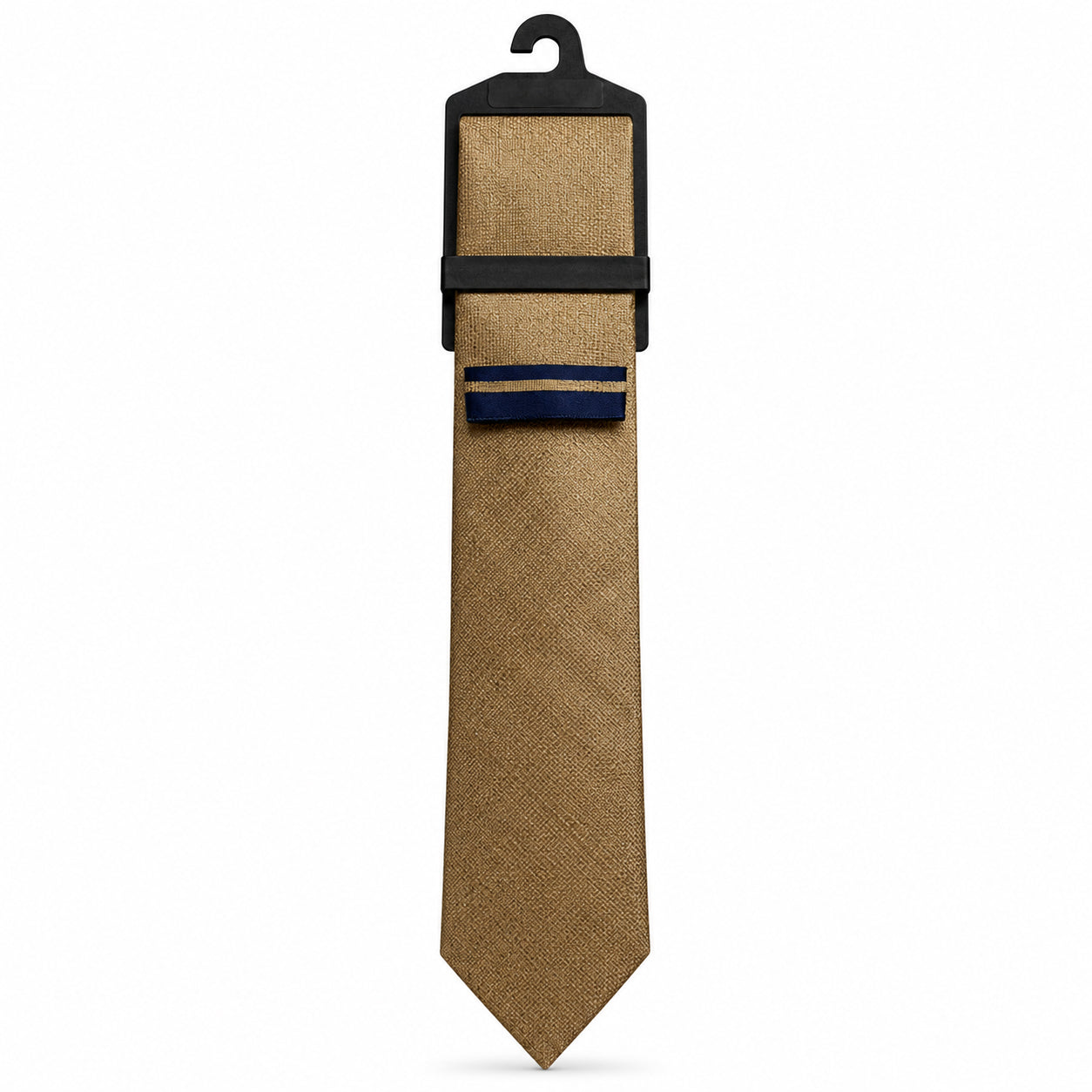 MC Houndstooth - Tie & Pocket Square Set in Light Gold & Navy