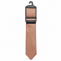 MC Houndstooth - Tie & Pocket Square Set in  Light Orange & Navy