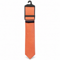 MC Houndstooth - Tie & Pocket Square Set in Orange & Navy