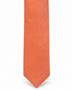 MC Houndstooth - Tie & Pocket Square Set in Orange & Navy