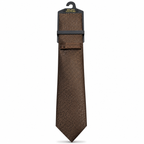 MC Mini Paisley - Tie & Pocket Square Set in Brown