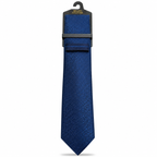 MC Mini Paisley - Tie & Pocket Square Set in Navy