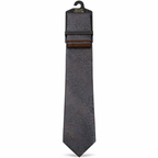MC Ornate Pattern - Brown Tie & Pocket Square Set