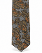 MC Paisley - Tie & Pocket Square Set in Gold & Grey