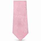 MC Paisley Striped - Pink Tie & Pocket Square Set