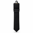 MC Satin - Tie & Pocket Square Set in Black