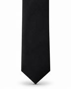MC Satin - Tie & Pocket Square Set in Black