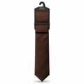 MC Satin - Tie & Pocket Square Set in Brown