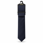 MC Satin - Tie & Pocket Square Set in Navy