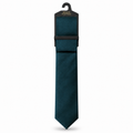 MC Satin - Tie & Pocket Square Set in Teal Blue