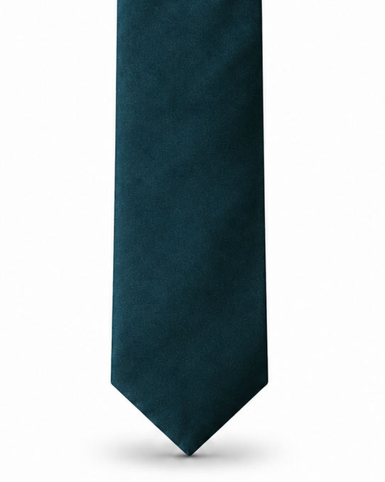 MC Satin - Tie & Pocket Square Set in Teal Blue