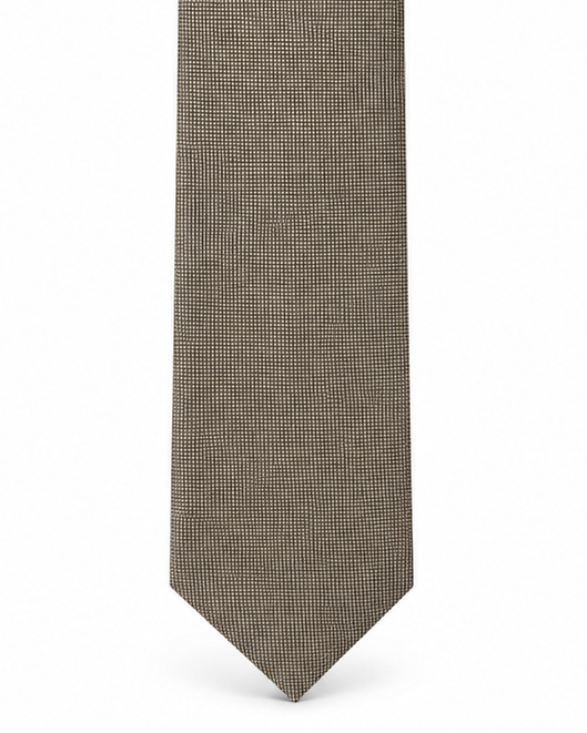 MC Textured - Tie & Pocket Square Set in Beige