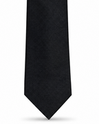 MC Textured - Tie & Pocket Square Set in Black