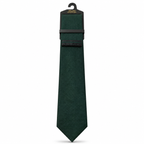 MC Textured - Tie & Pocket Square Set in Dark Green