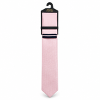 MC Textured - Tie & Pocket Square Set in Light Pink