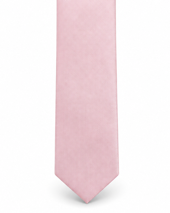 MC Textured - Tie & Pocket Square Set in Light Pink