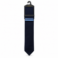 MC Textured - Tie & Pocket Square Set in Navy