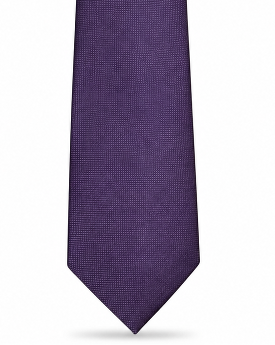 MC Textured - Tie & Pocket Square Set in Purple