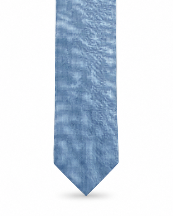 MC Textured - Tie & Pocket Square Set in Sky Blue