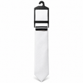 MC Textured - Tie & Pocket Square Set in White