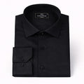 Black Classic Plain Cotton Shirt