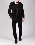 Milano Classic Black Three Piece Suit