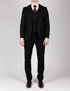 Milano Classic Black Three Piece Suit