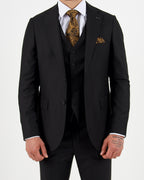 Milano Luxe Black Three Piece Suit