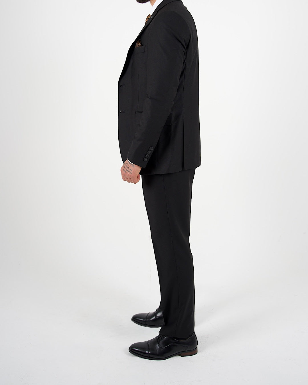 Milano Luxe Black Three Piece Suit