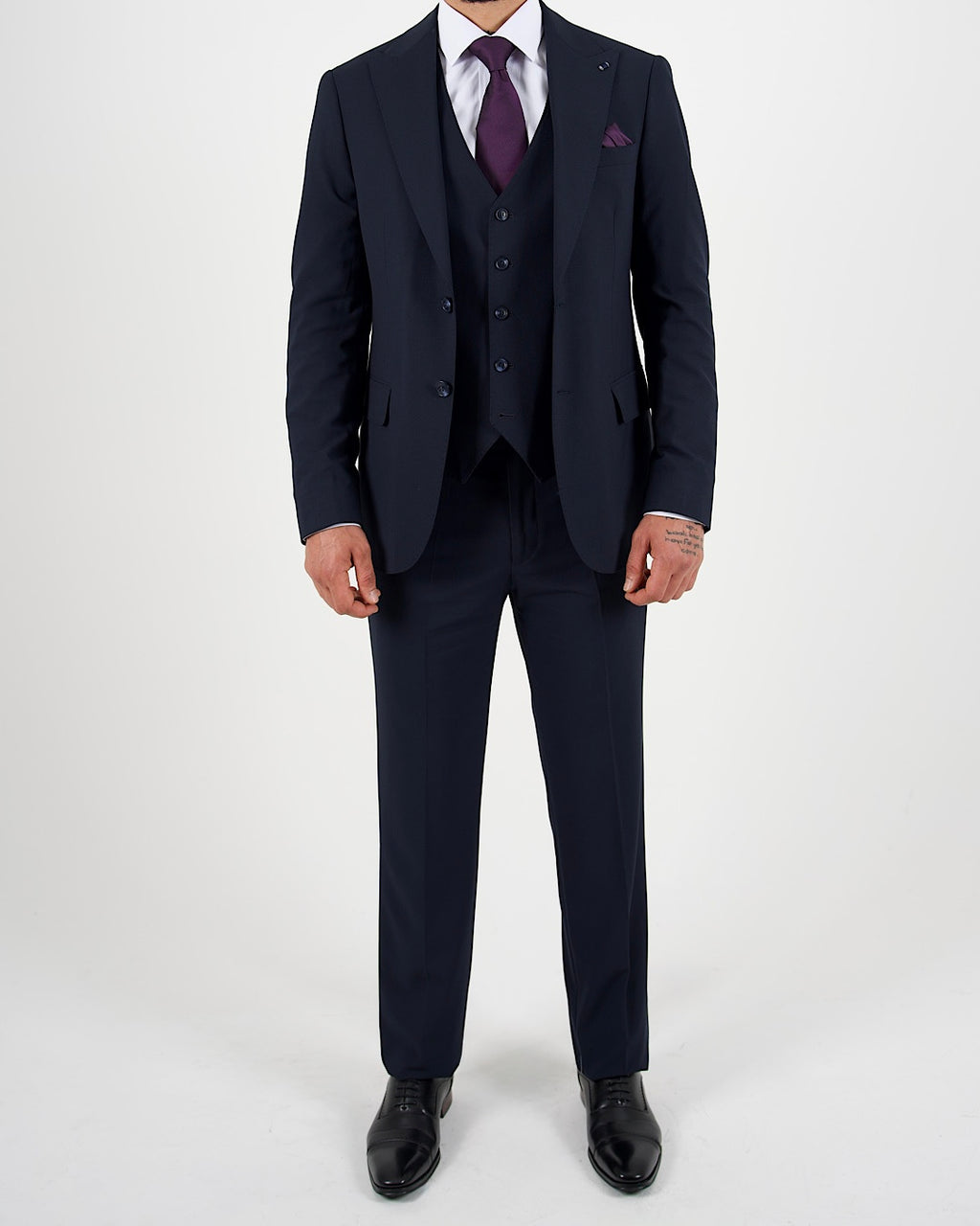Milano Luxe Navy Three Piece Suit