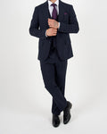 Milano Luxe Navy Three Piece Suit