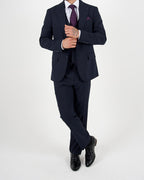Milano Luxe Navy Three Piece Suit