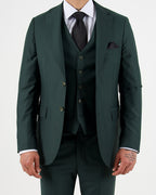 Milano Luxe Olive Three Piece Suit