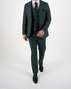 Milano Luxe Olive Three Piece Suit
