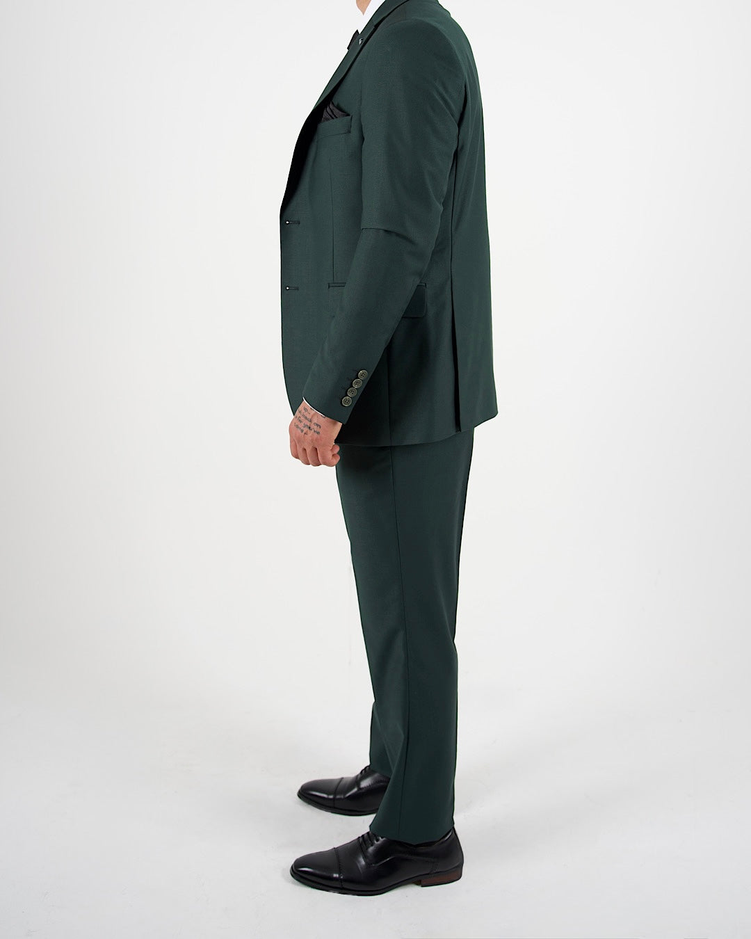 Milano Luxe Olive Three Piece Suit