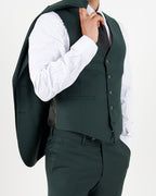 Milano Luxe Olive Three Piece Suit