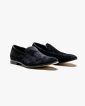 Milan - Black Velvet Loafers