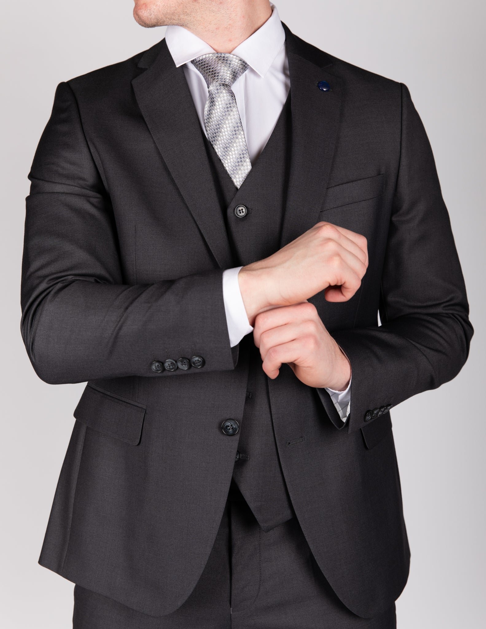 Milano Classic Anthracite Grey Three Piece Suit