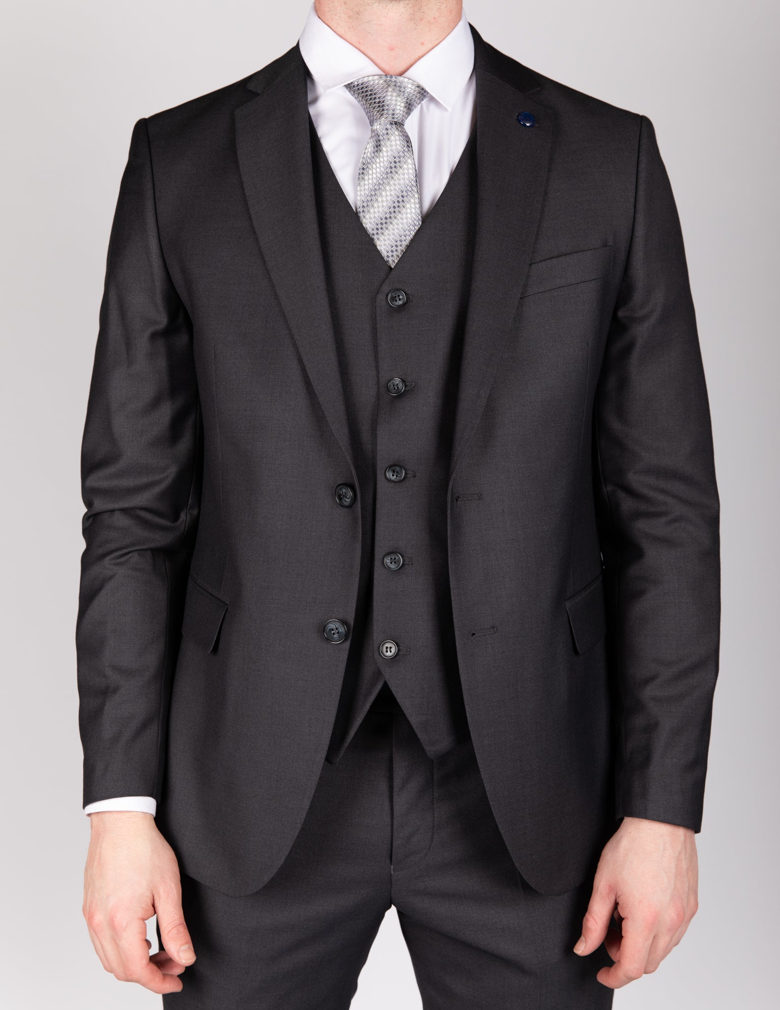 Milano Classic Anthracite Grey Three Piece Suit