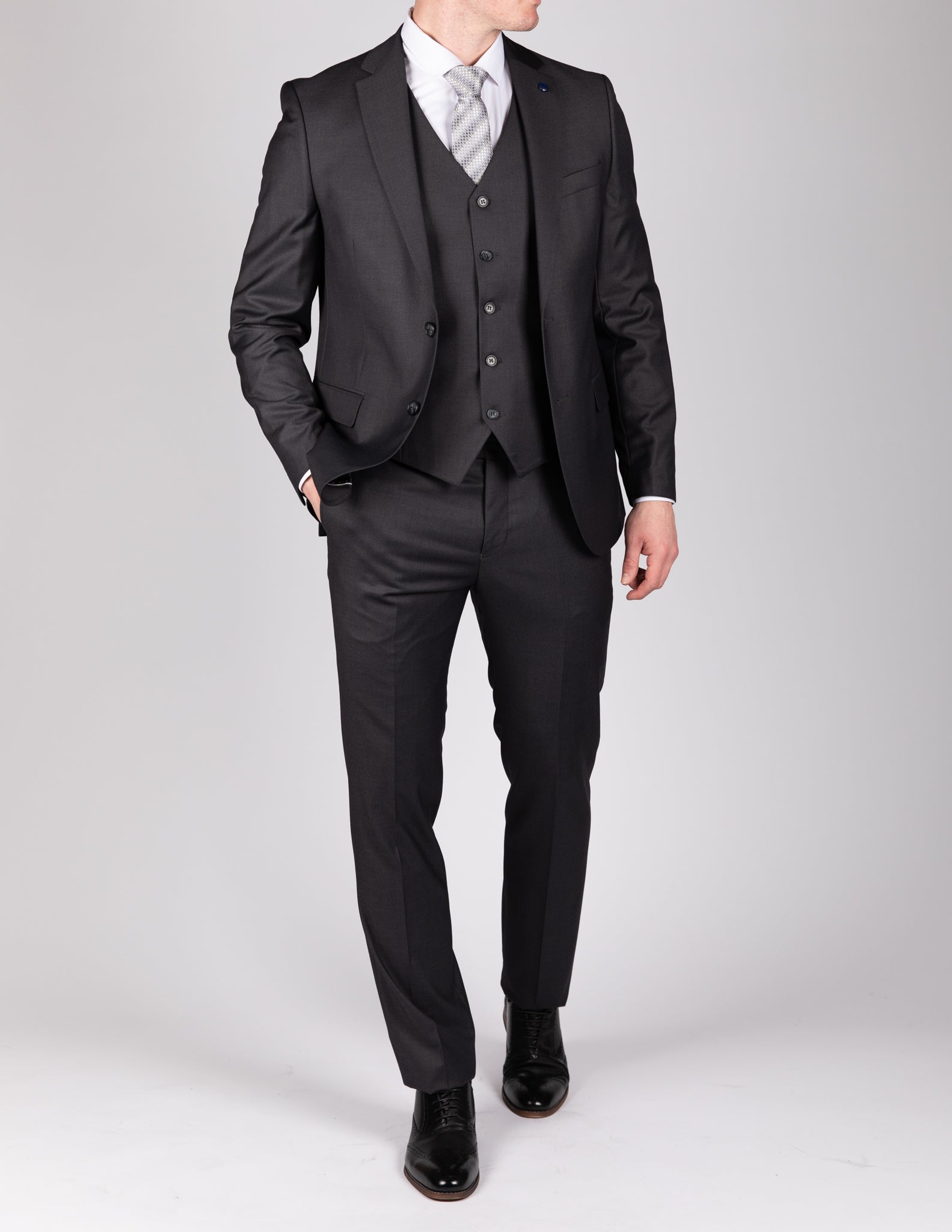 Milano Classic Anthracite Grey Blazer & Waistcoat