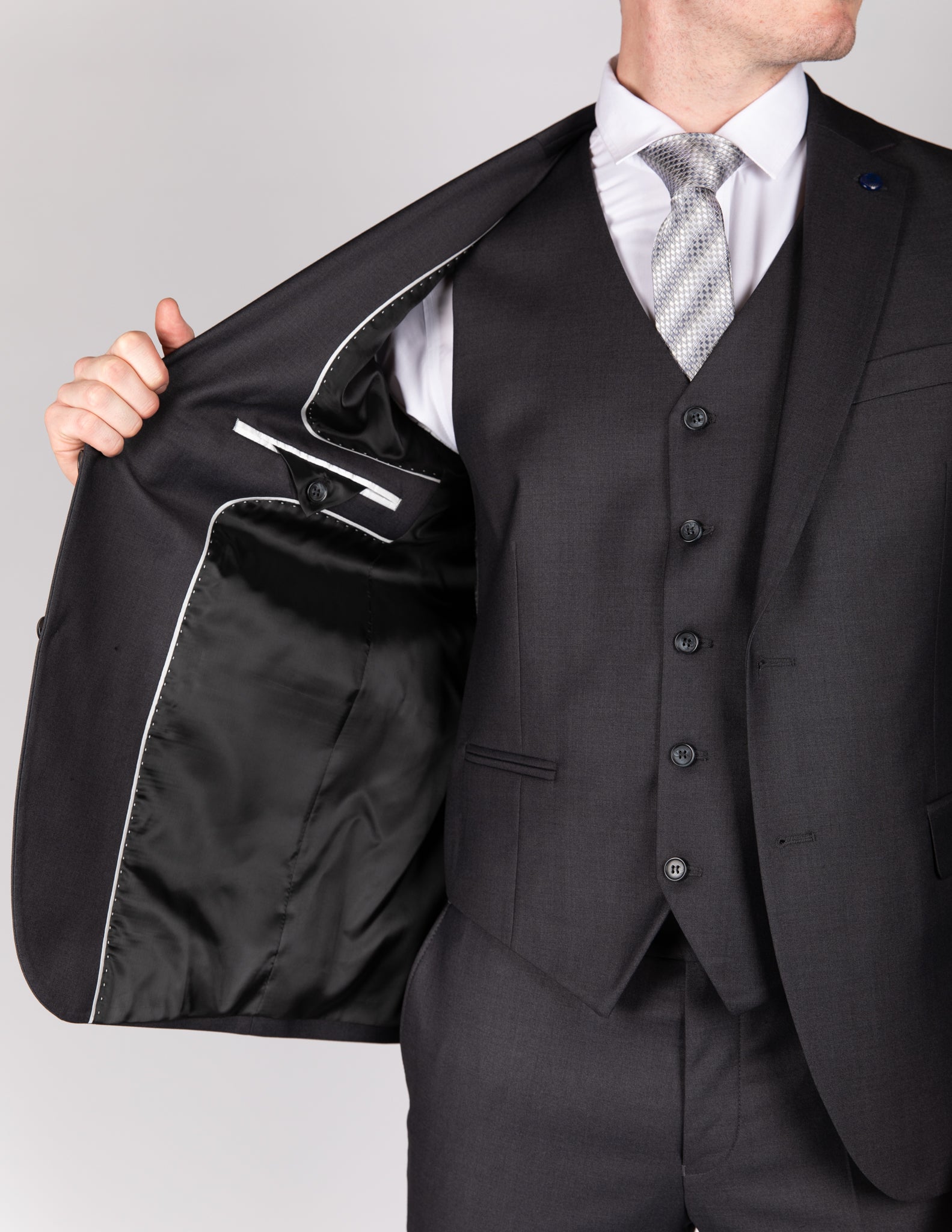 Milano Classic Anthracite Grey Three Piece Suit