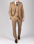 Milano Classic Beige Three Piece Suit
