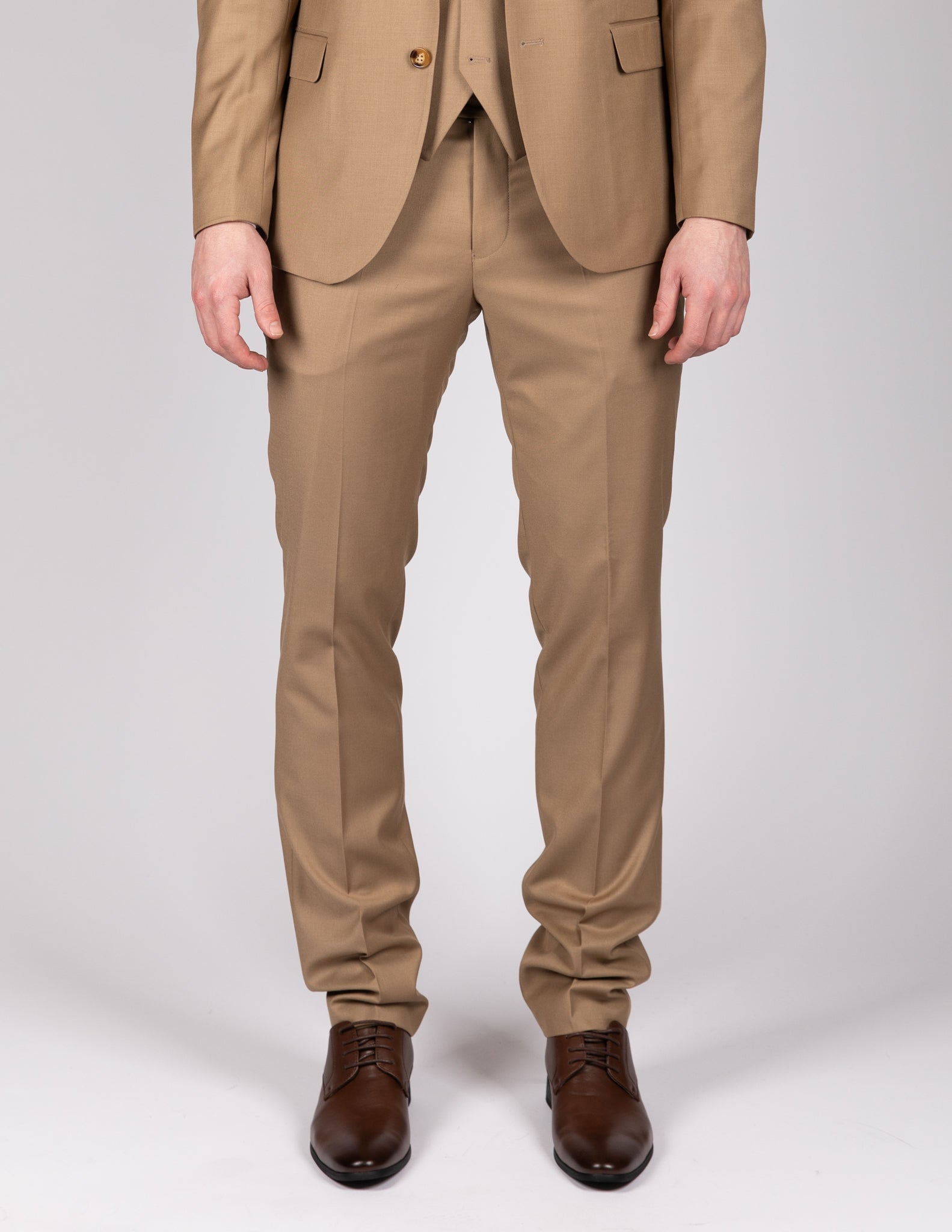Milano Classic Beige Three Piece Suit