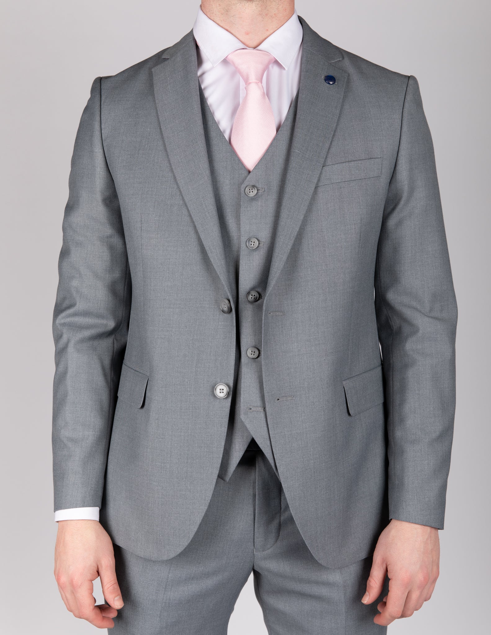 Milano Classic Grey Three Piece Suit