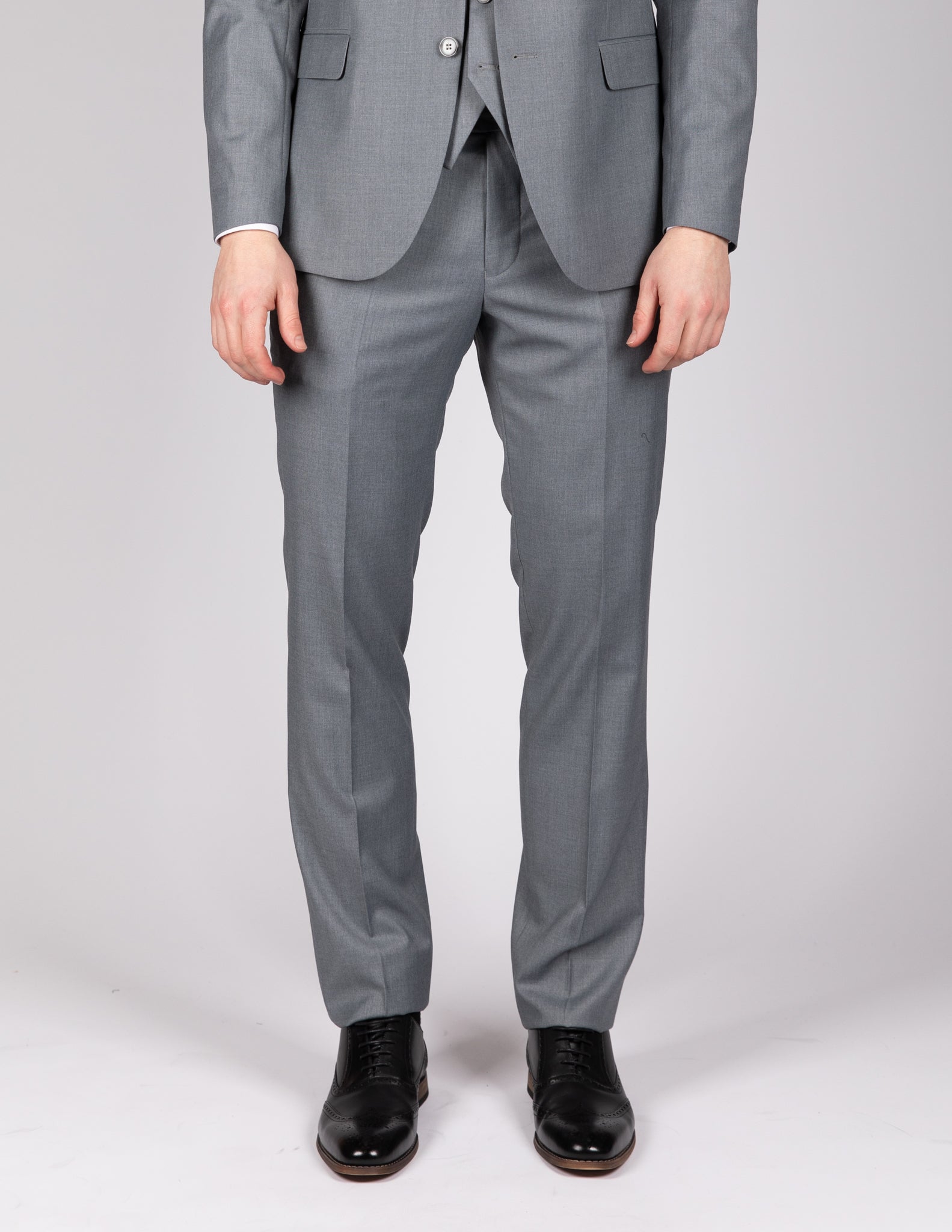Milano Classic Grey Suit Trousers